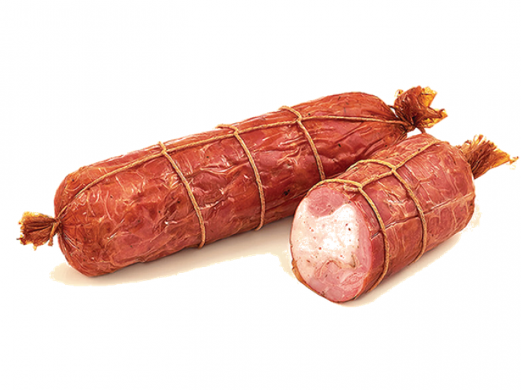 Продукт из мяса птицы копчено-вареный.  рулет «птичий сувенир гранд»